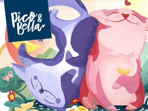 Packaging Design & Illustration for Pico & Bella Catlitter